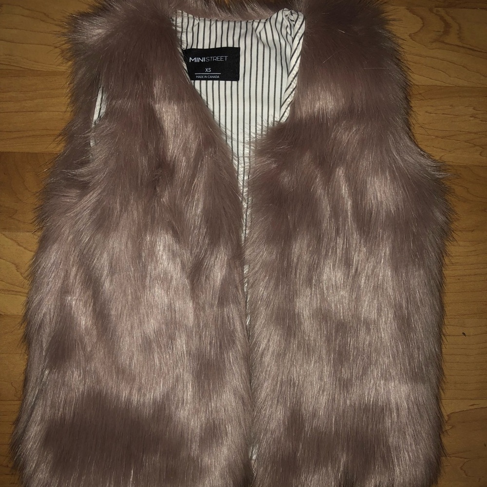 Mini street kids fur vest